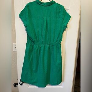 J. Crew Factory Green Casual Dress